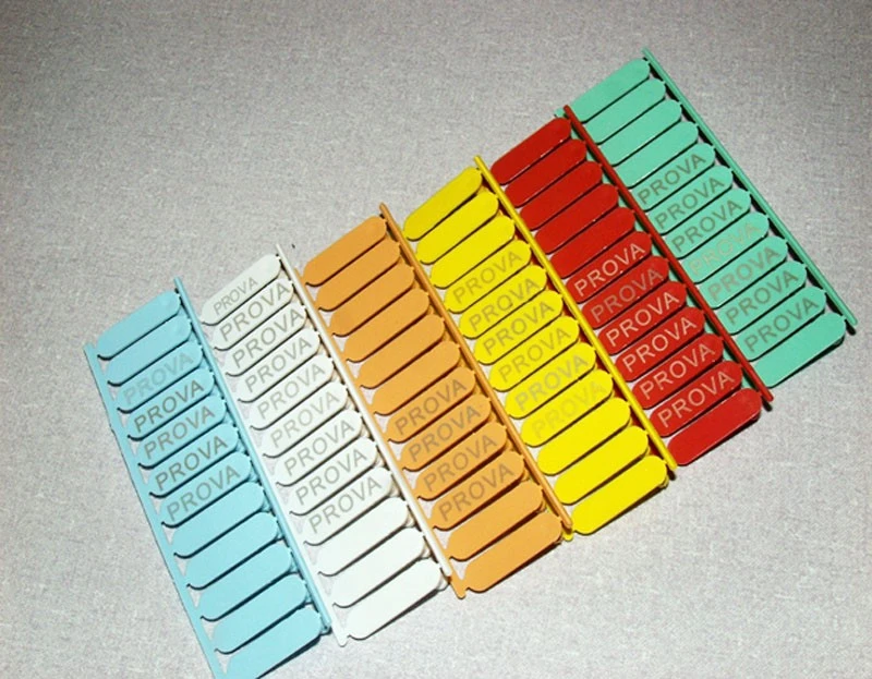 UV laser marking on color plastic cards